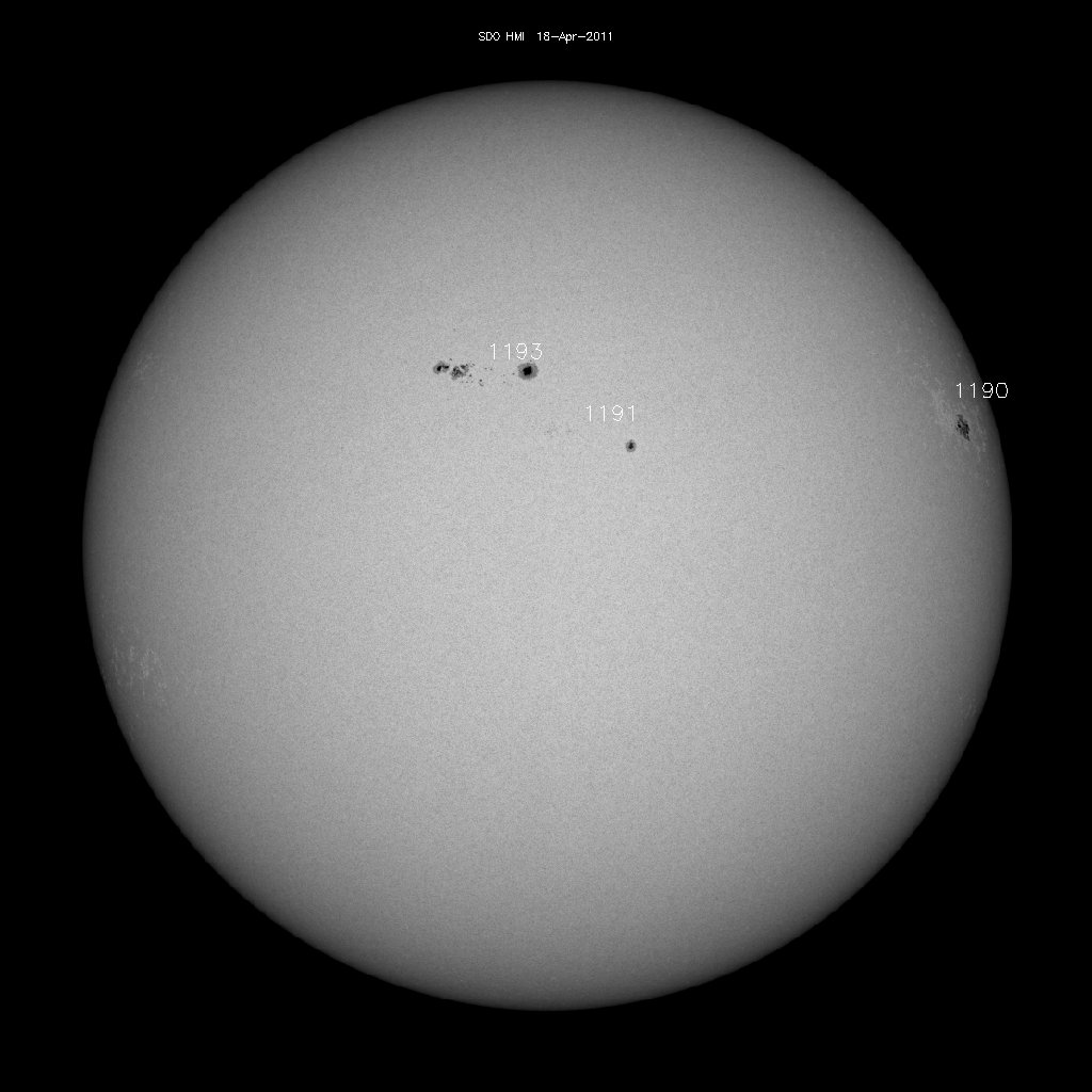 Sunspot regions