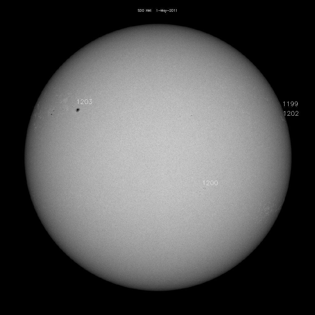 Sunspot regions