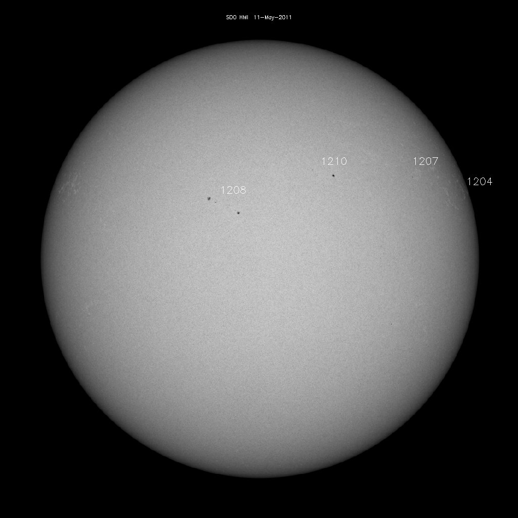 Sunspot regions