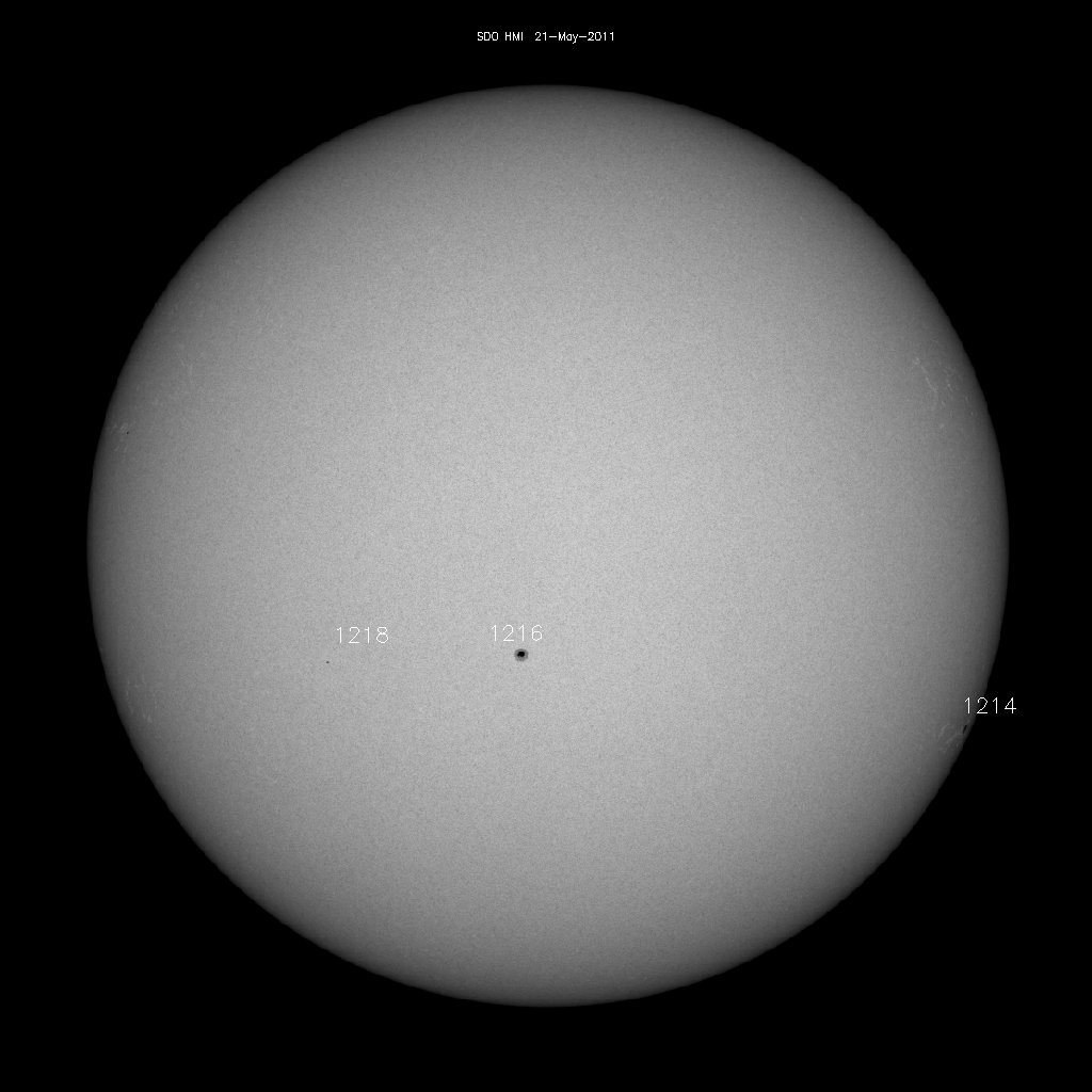 Sunspot regions