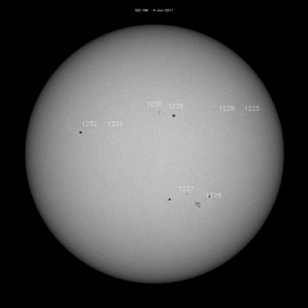 Sunspot regions