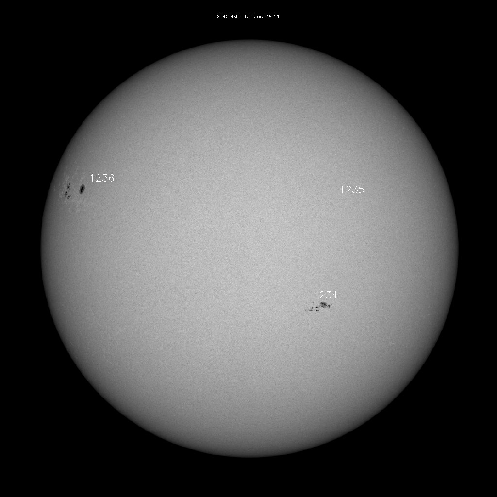 Sunspot regions