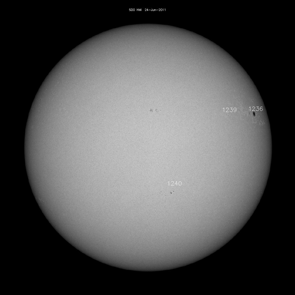 Sunspot regions