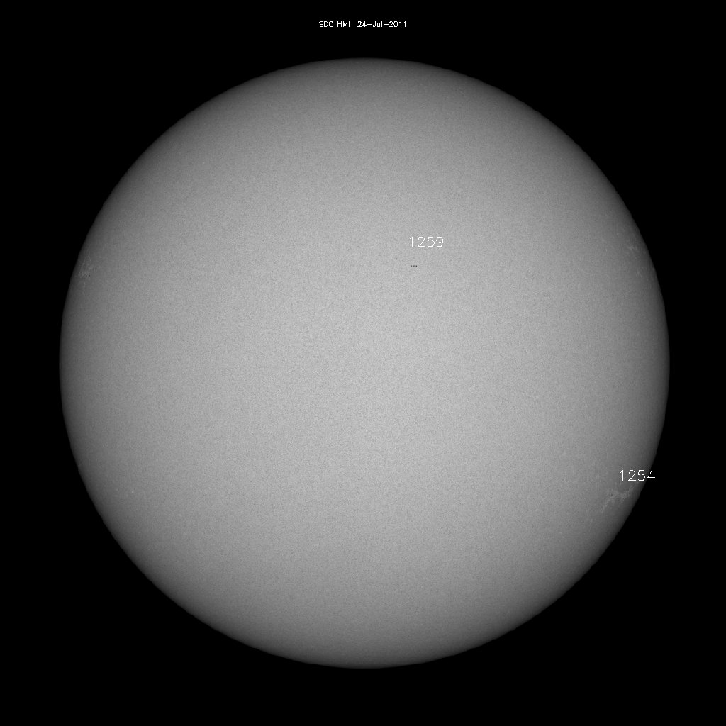 Sunspot regions