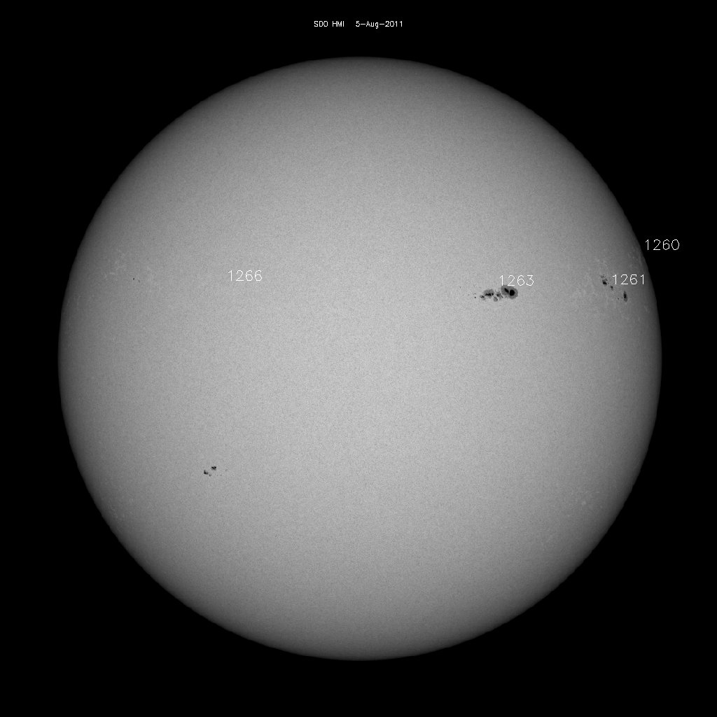 Sunspot regions