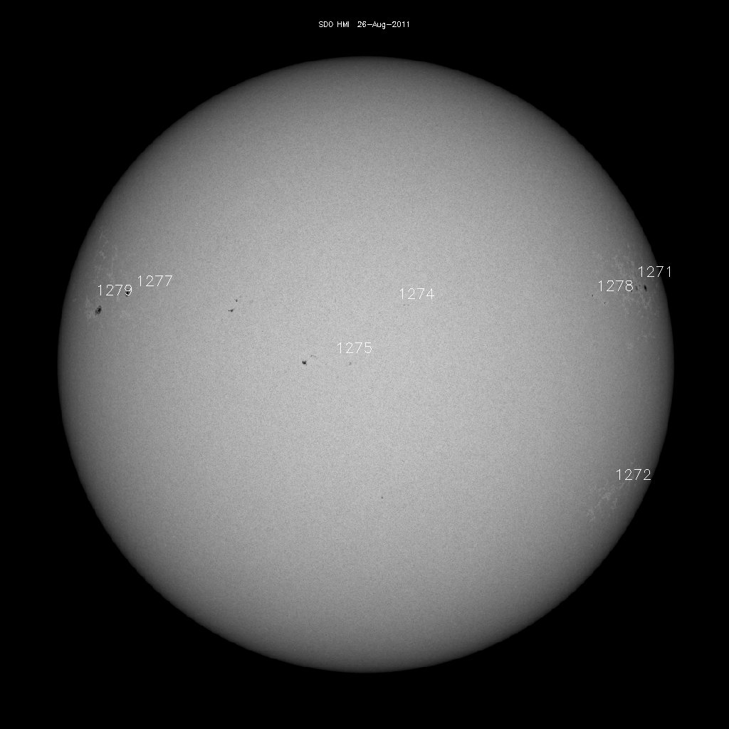 Sunspot regions