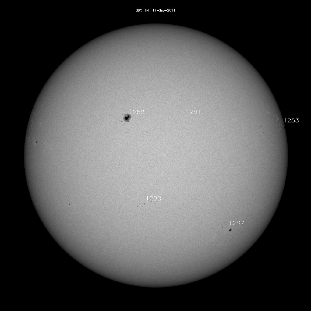 Sunspot regions