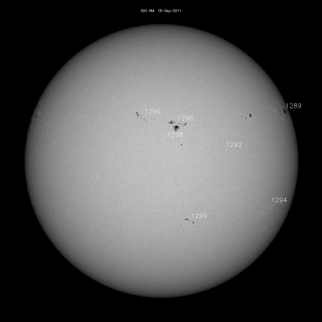 Sunspot regions