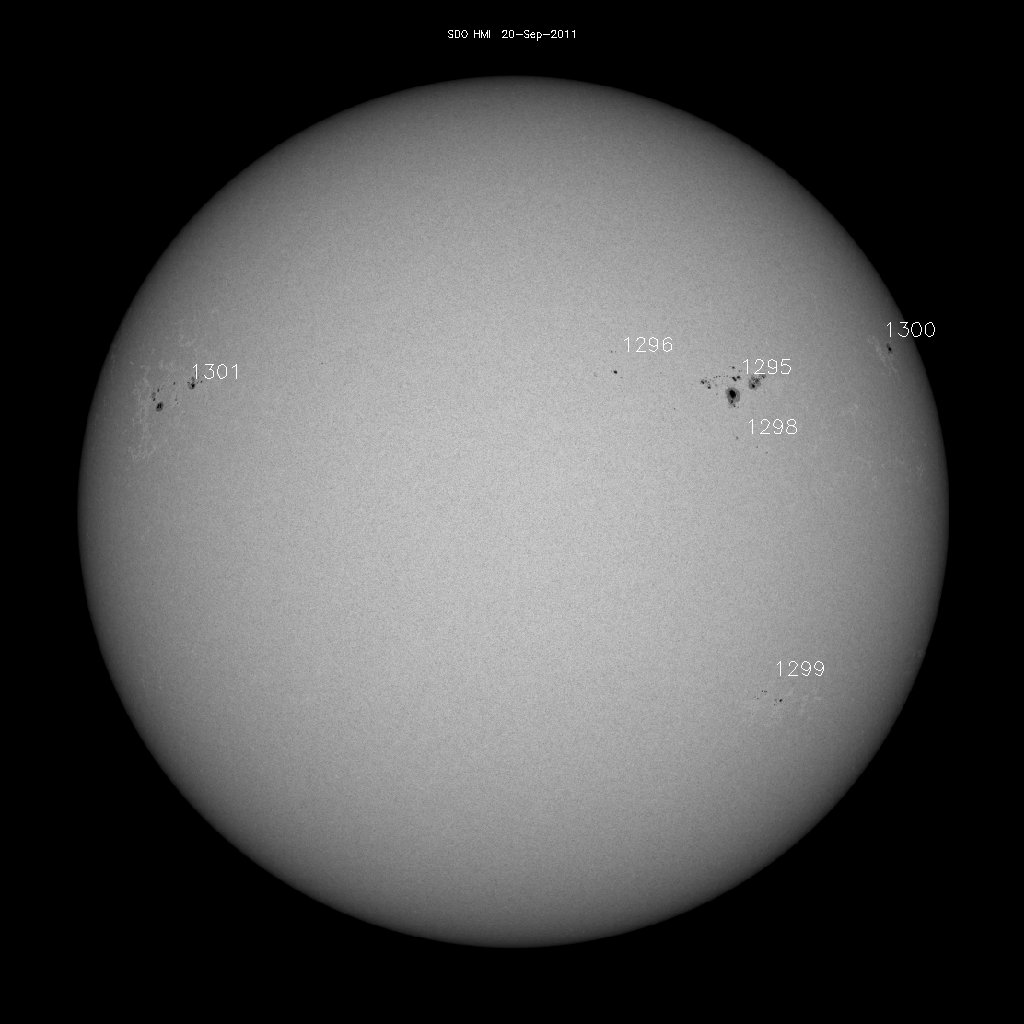 Sunspot regions