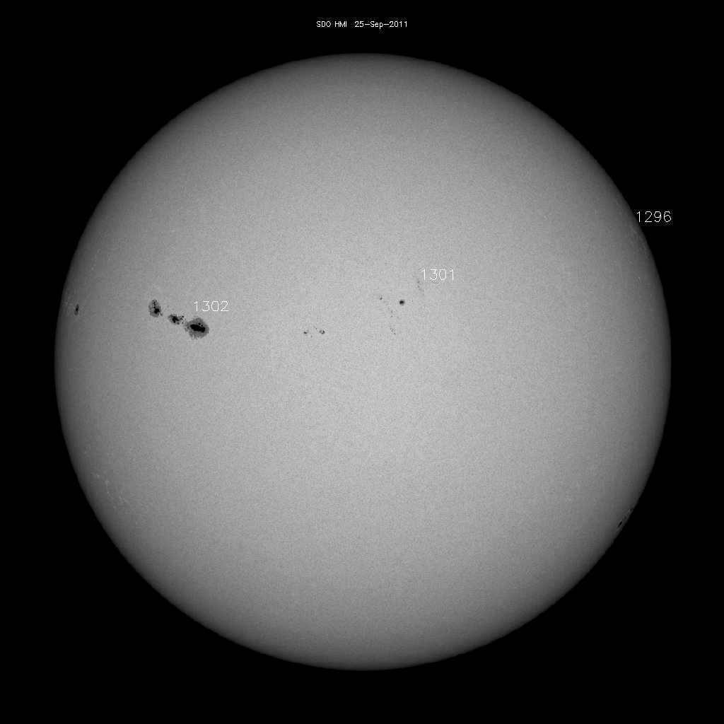 Sunspot regions