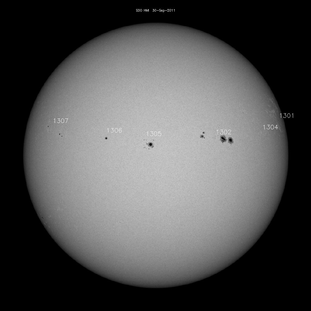 Sunspot regions