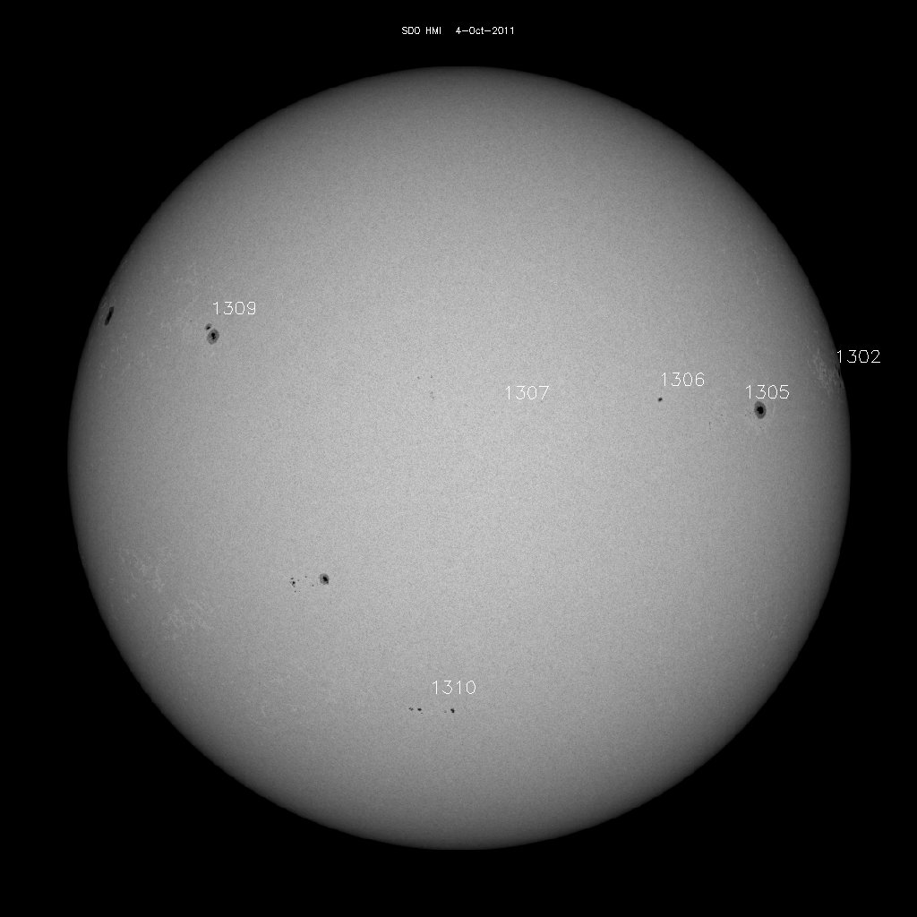 Sunspot regions