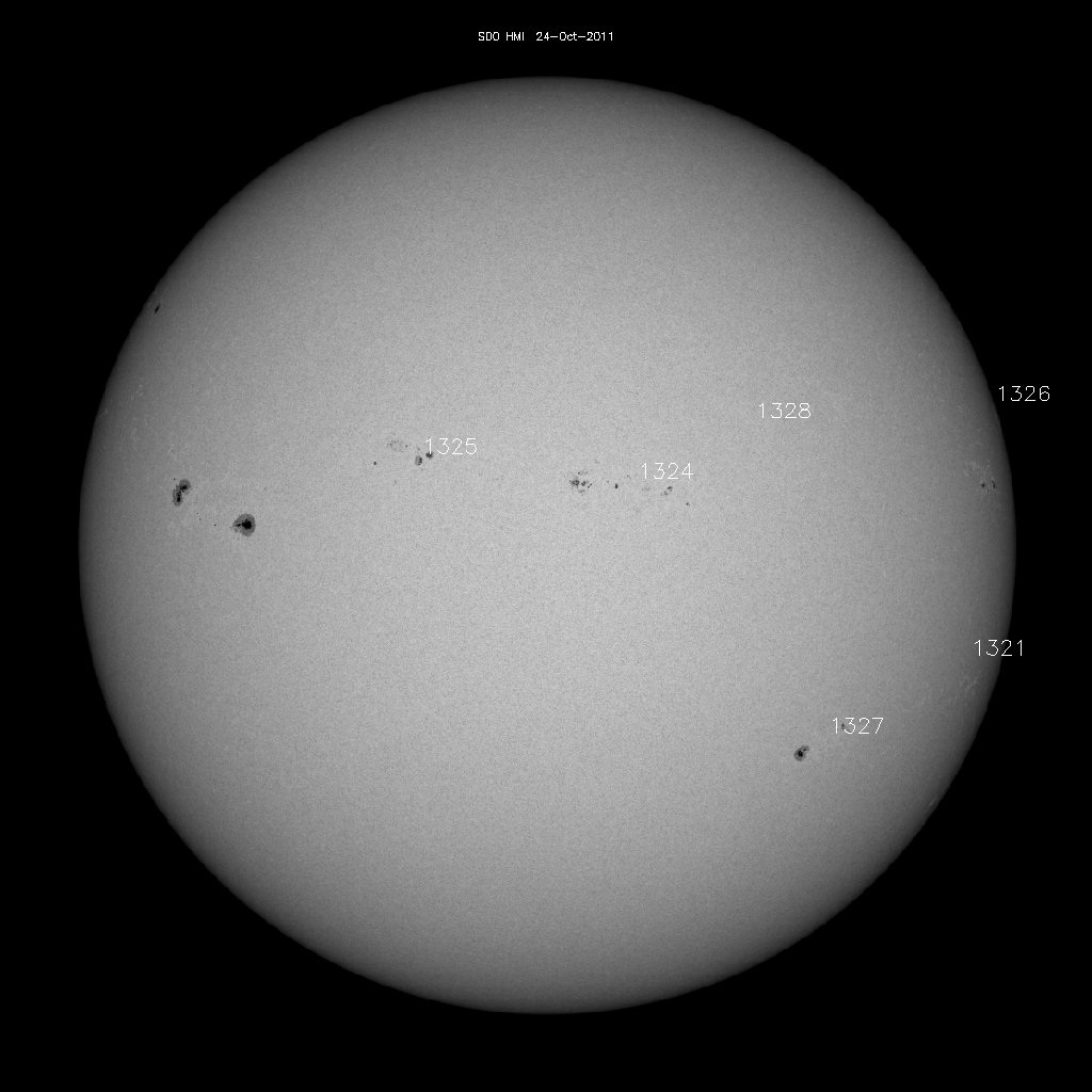 Sunspot regions