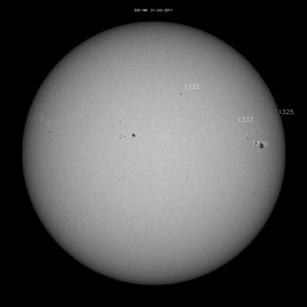 Sunspot regions