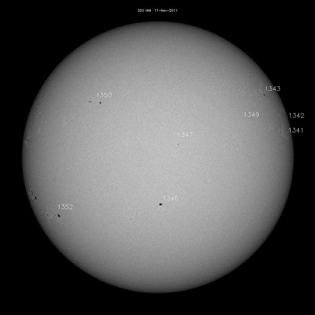 Sunspot regions