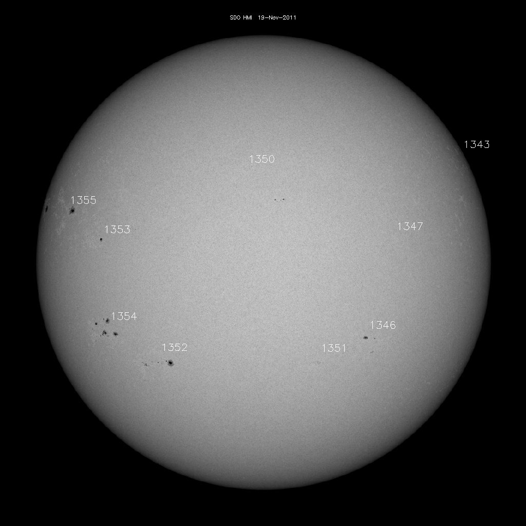 Sunspot regions