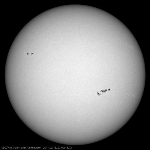 Sunspot regions