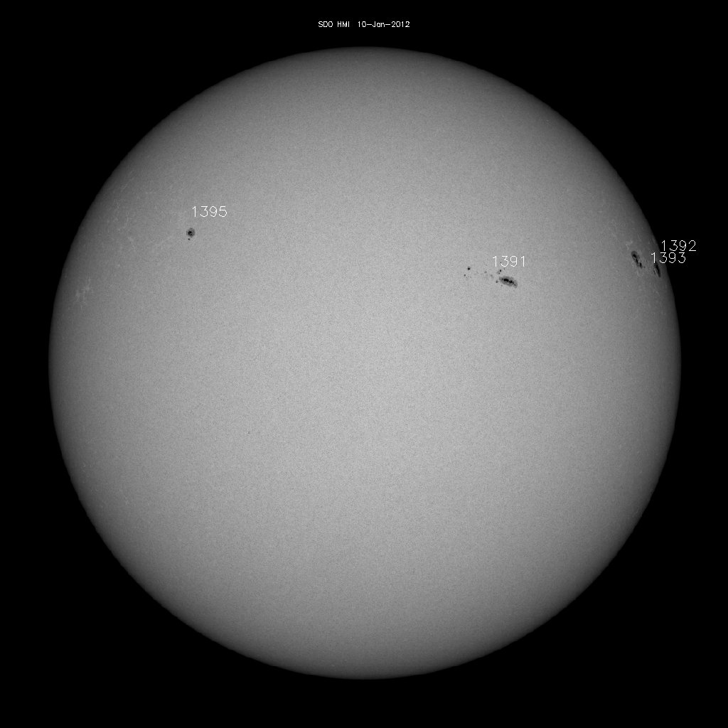 Sunspot regions