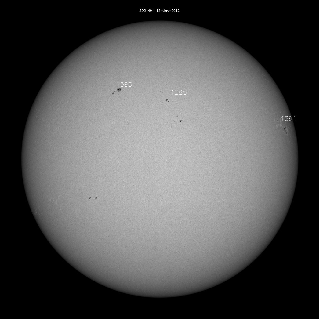 Sunspot regions