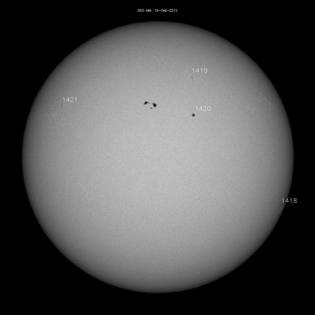 Sunspot regions