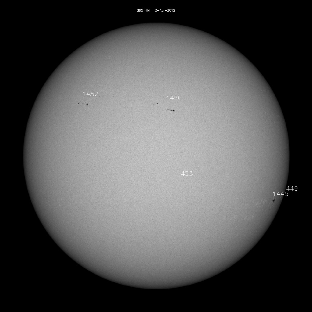 Sunspot regions