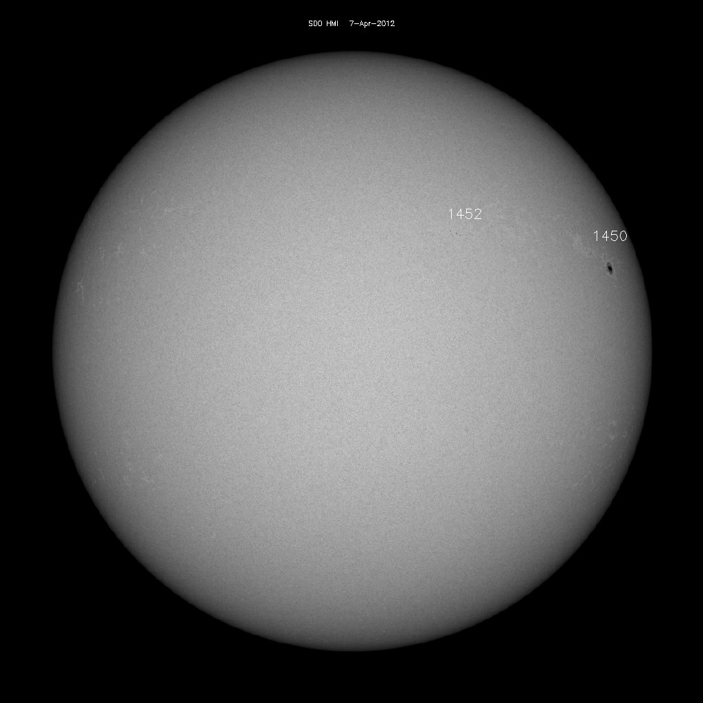 Sunspot regions