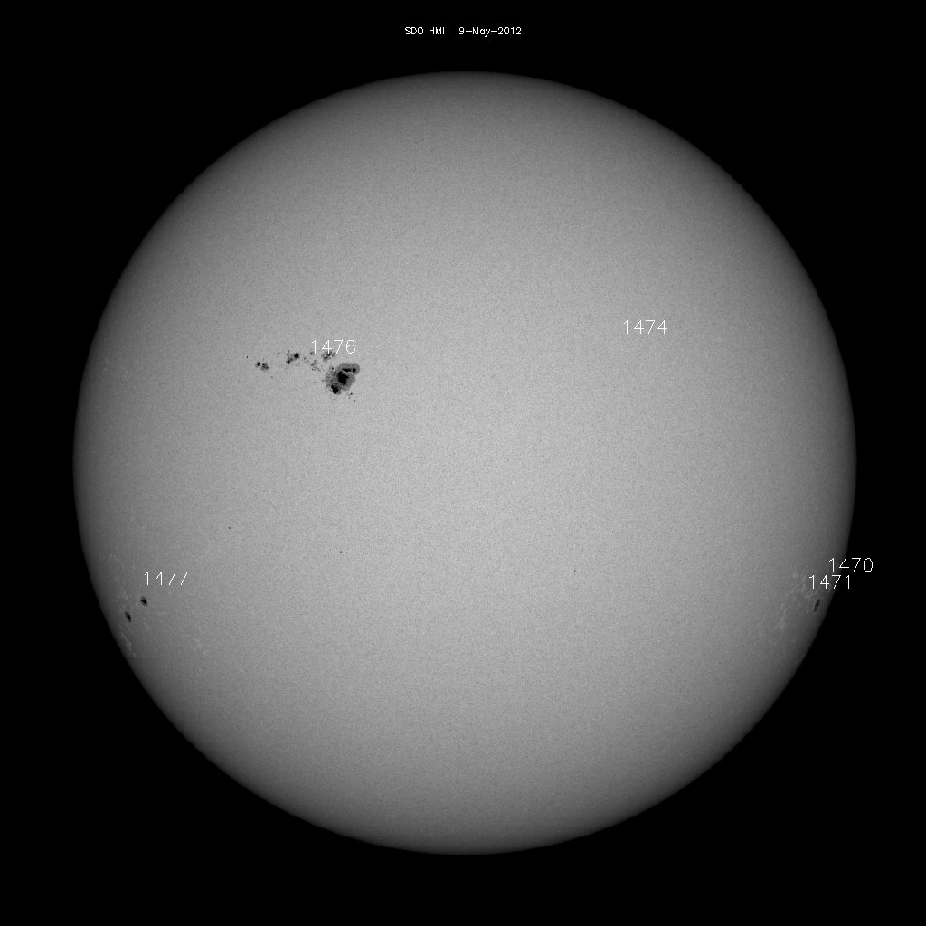 Sunspot regions