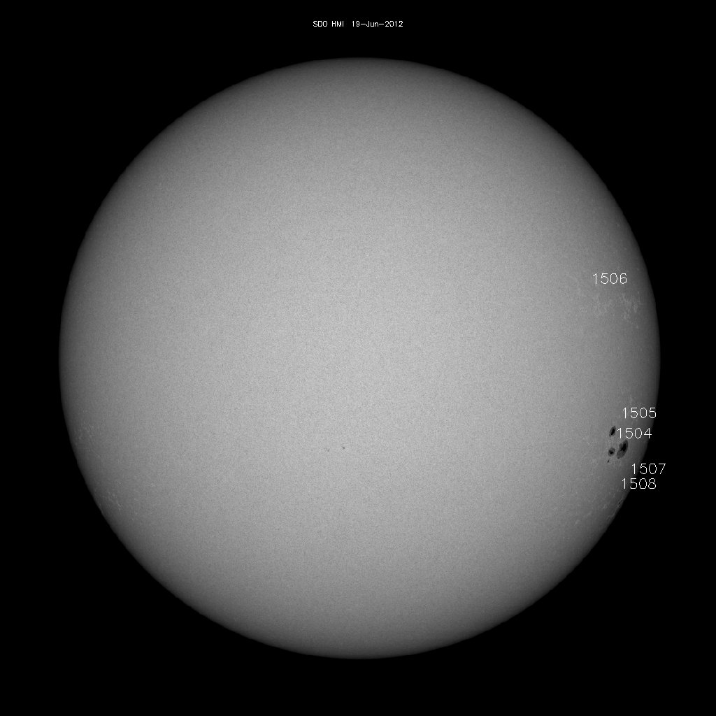 Sunspot regions