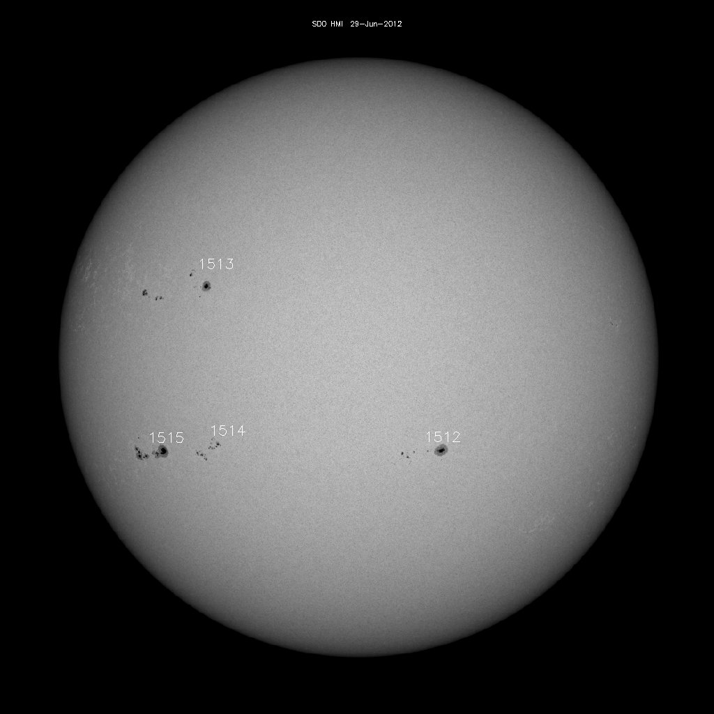 Sunspot regions