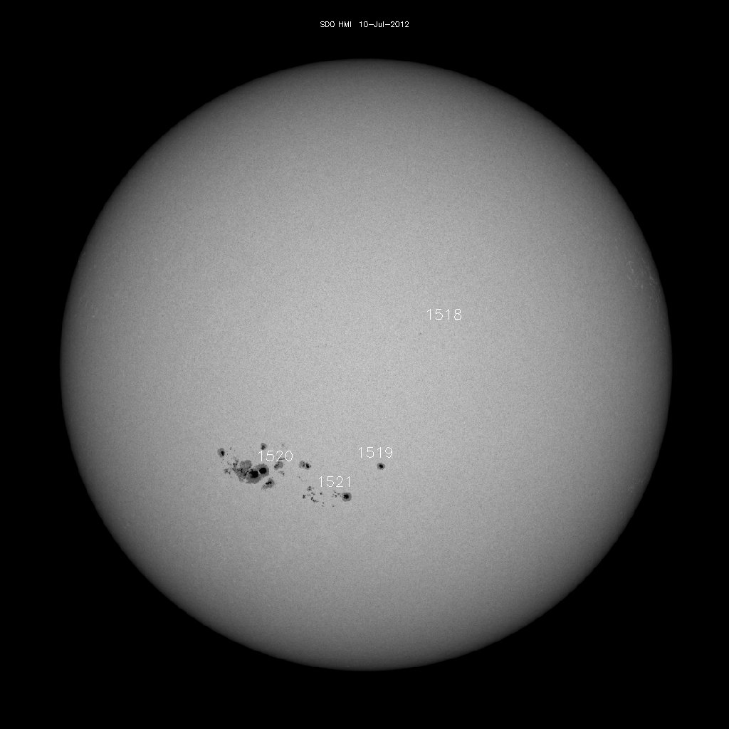 Sunspot regions