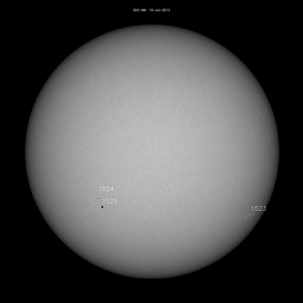 Sunspot regions