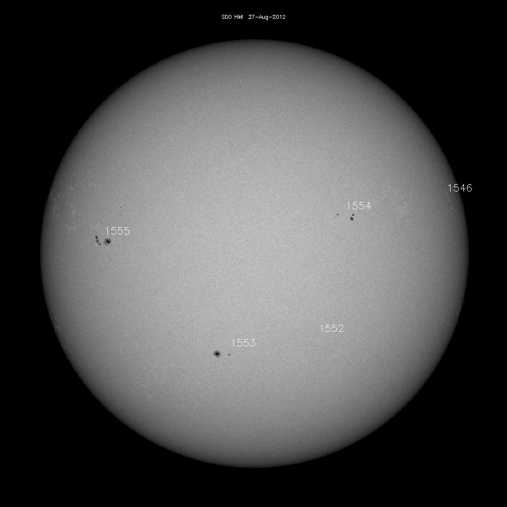 Sunspot regions