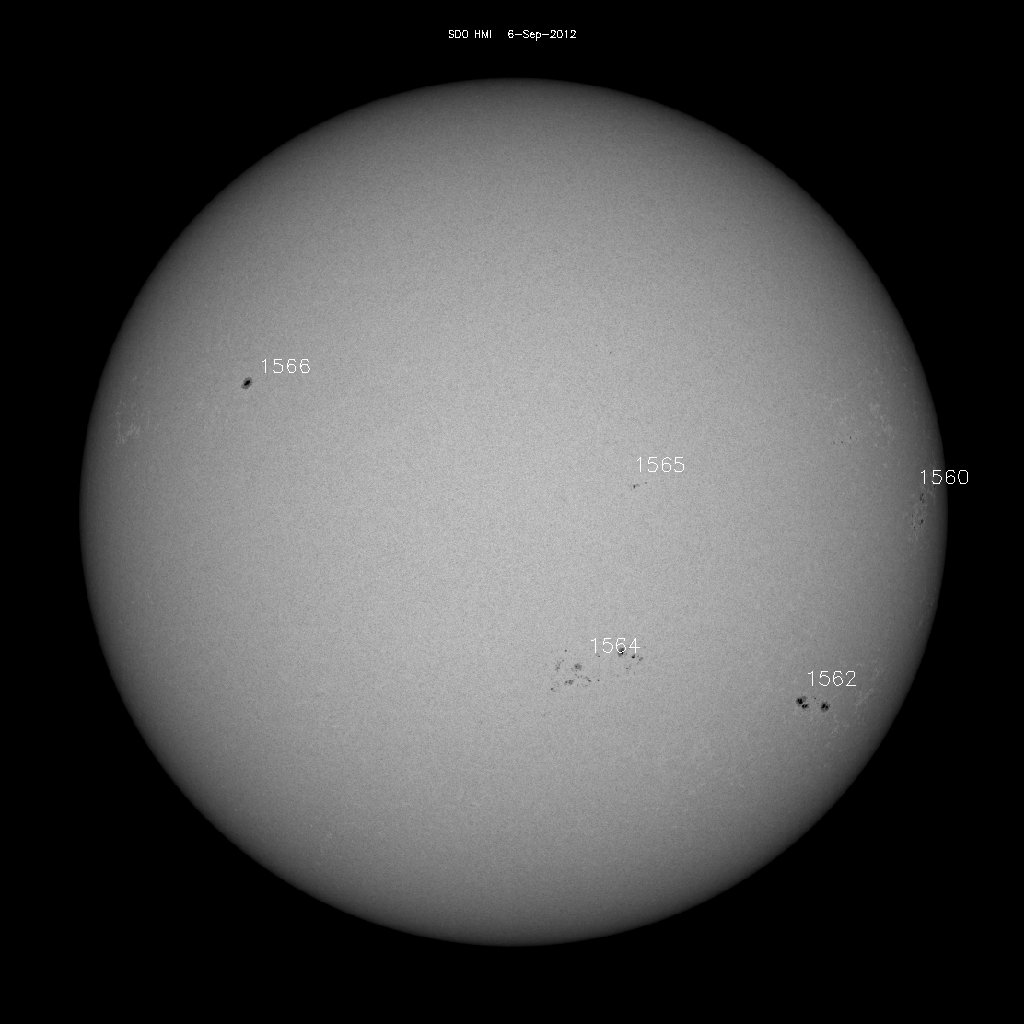 Sunspot regions