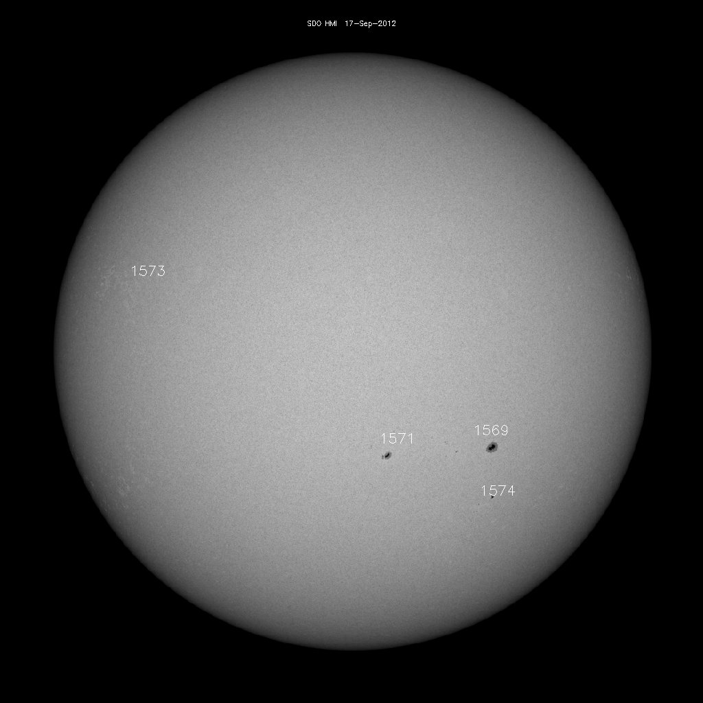 Sunspot regions