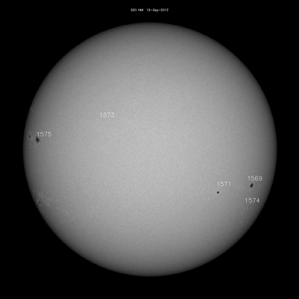 Sunspot regions