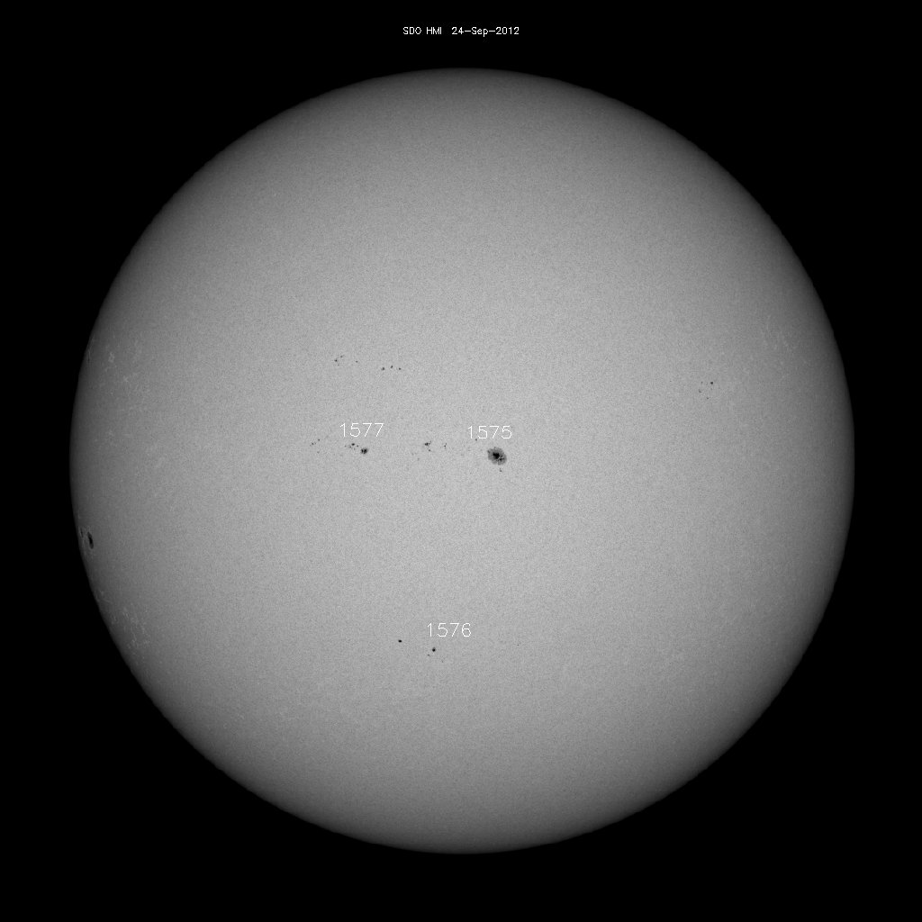 Sunspot regions