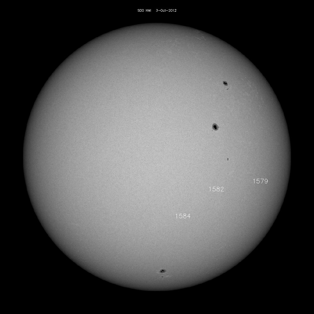 Sunspot regions