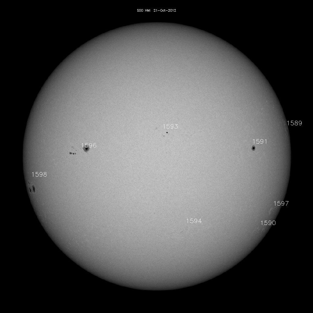 Sunspot regions