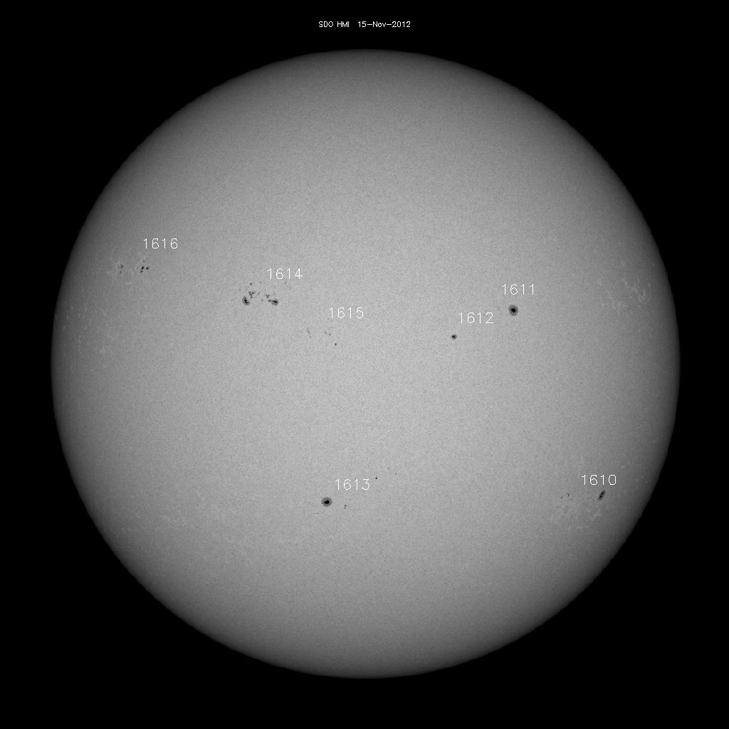 Sunspot regions