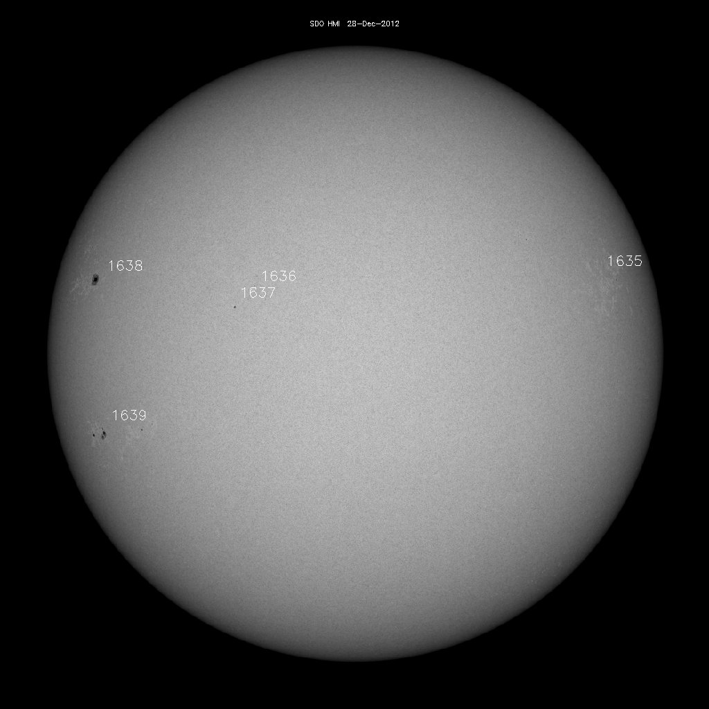 Sunspot regions