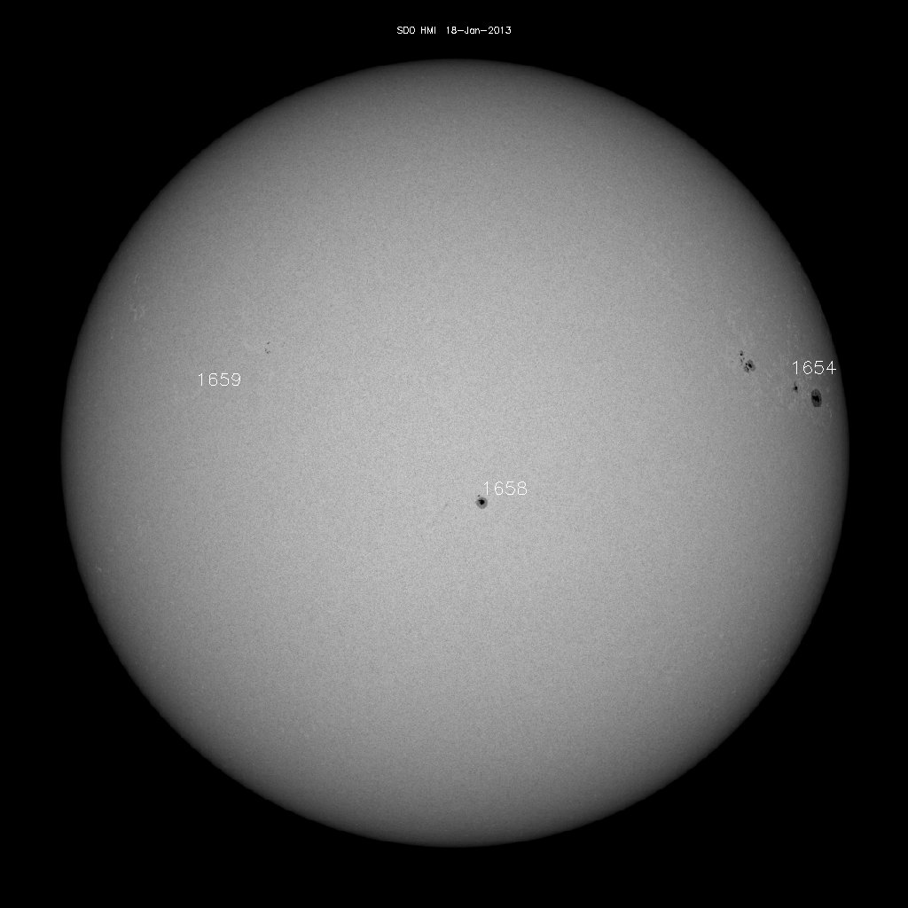 Sunspot regions