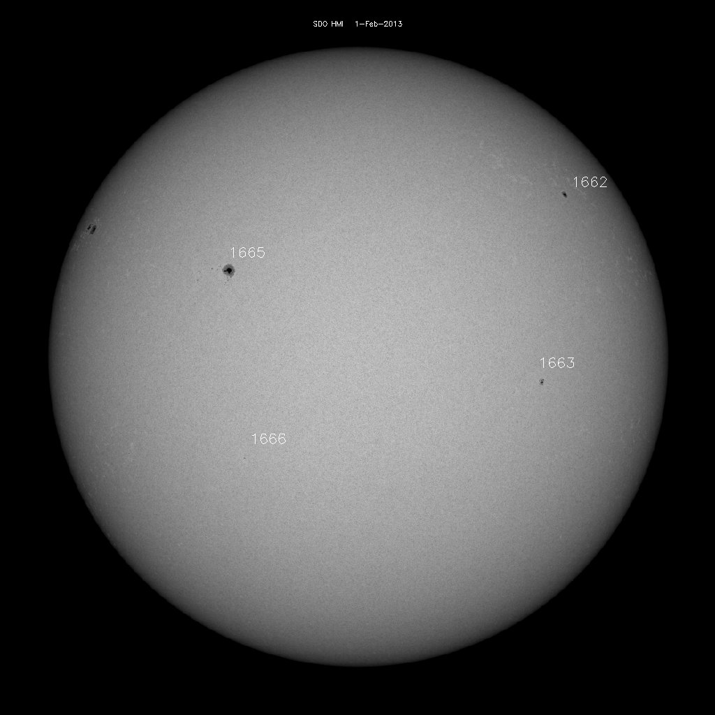 Sunspot regions