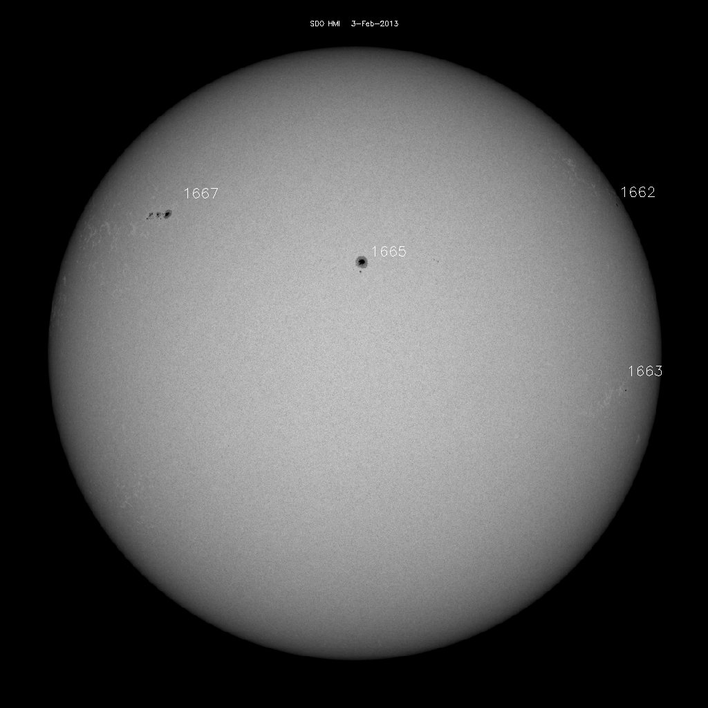 Sunspot regions