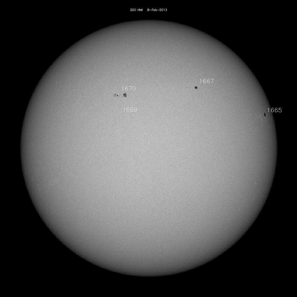 Sunspot regions