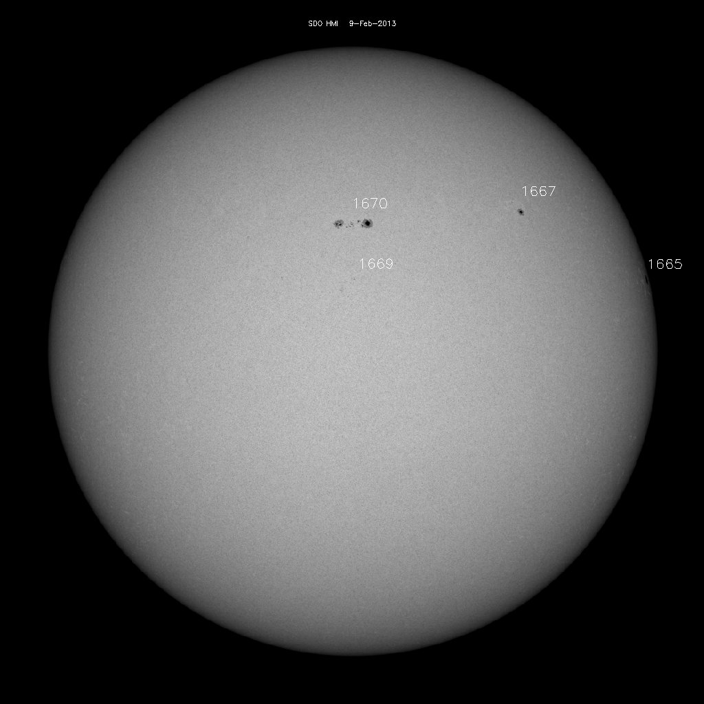 Sunspot regions