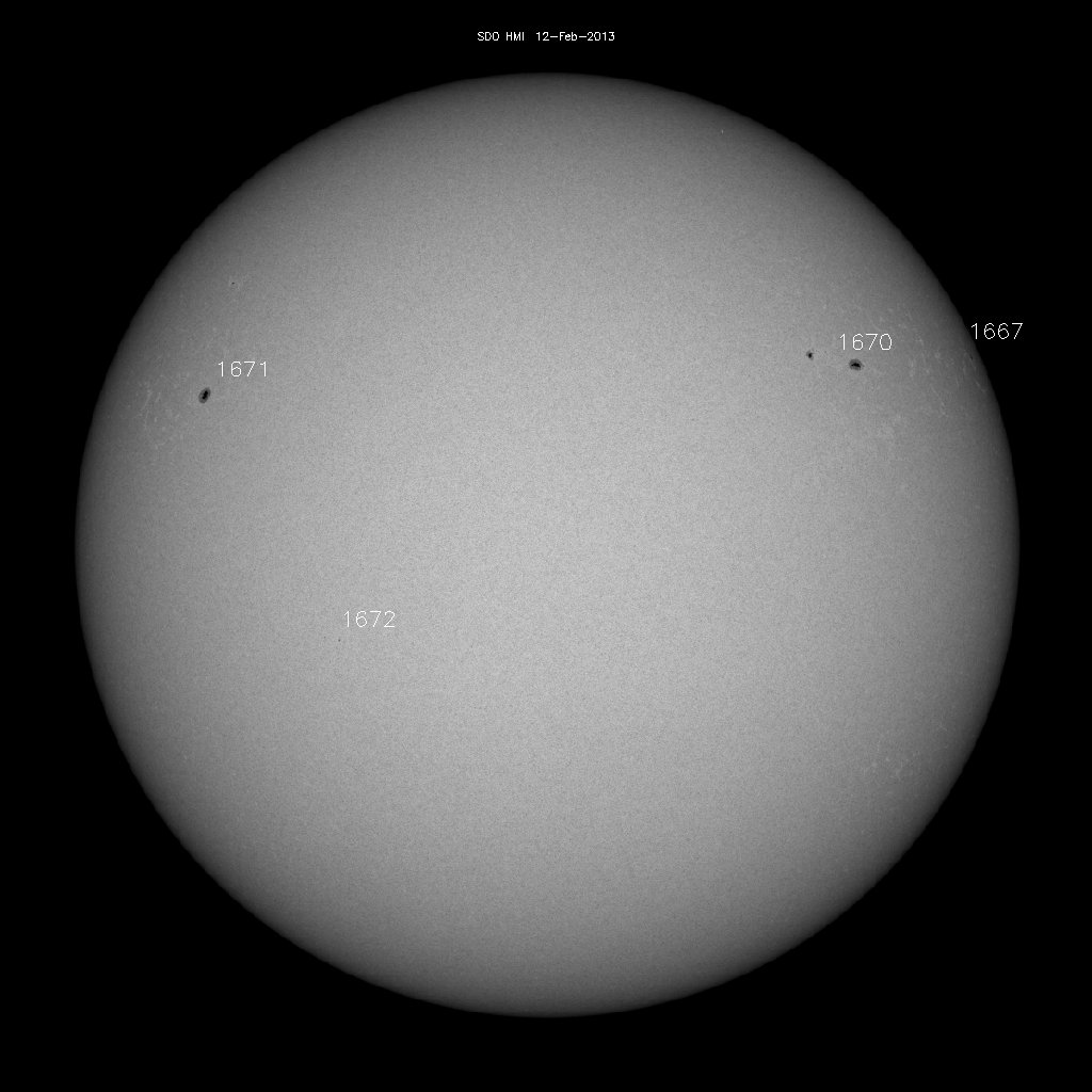 Sunspot regions