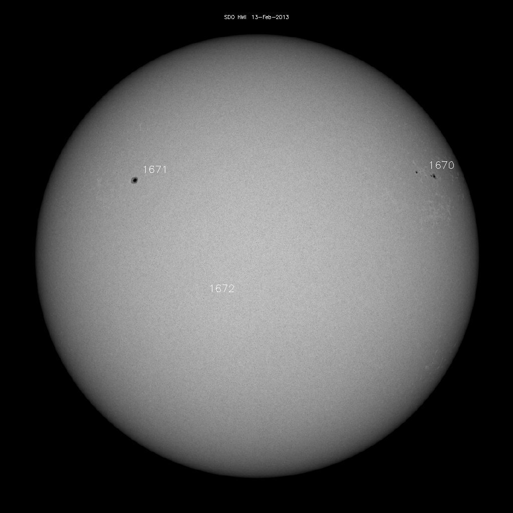 Sunspot regions