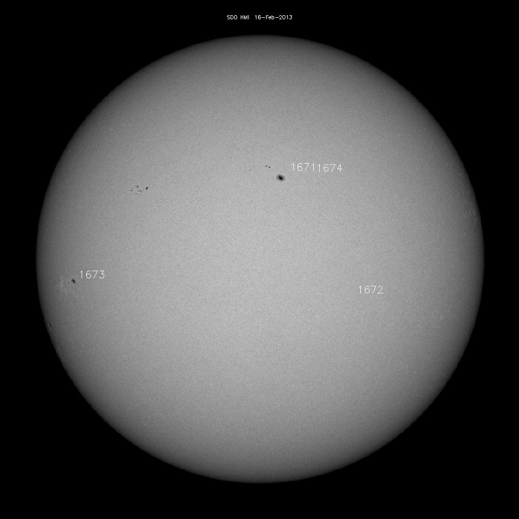 Sunspot regions