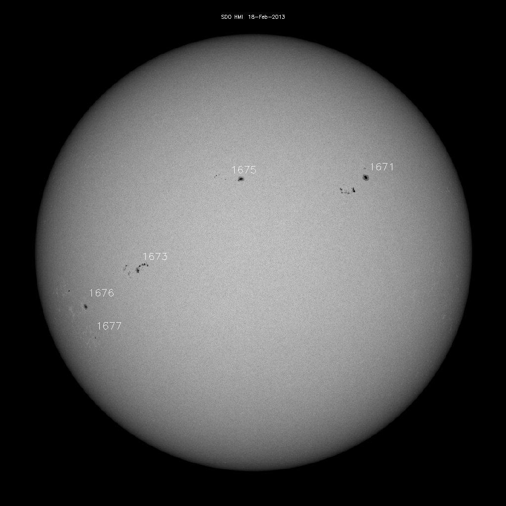 Sunspot regions