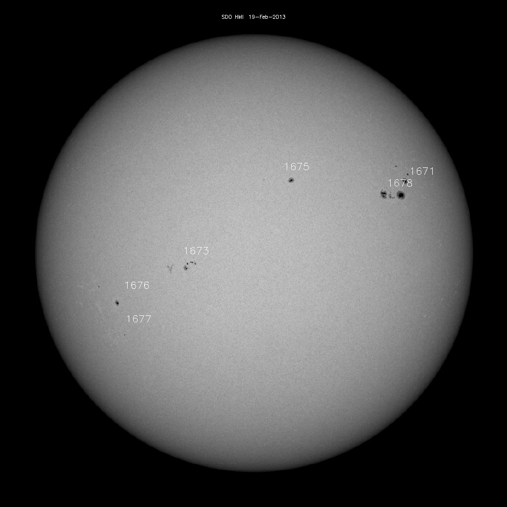 Sunspot regions